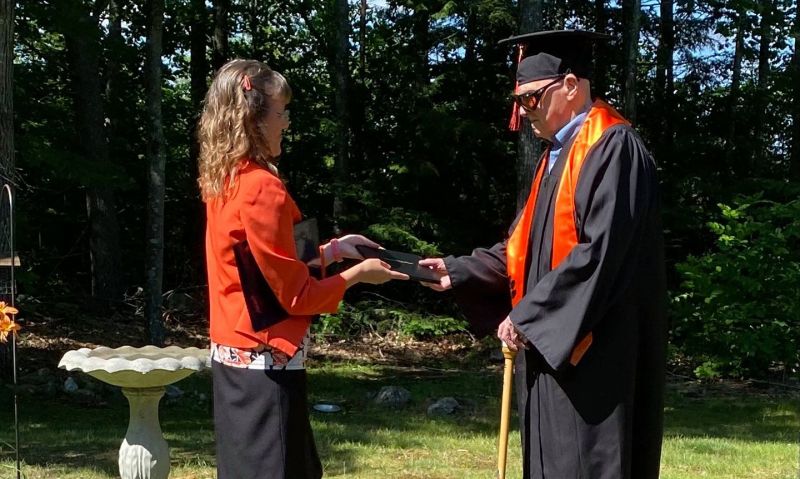 Legionnaire receives high school diploma 72 years after joining Army