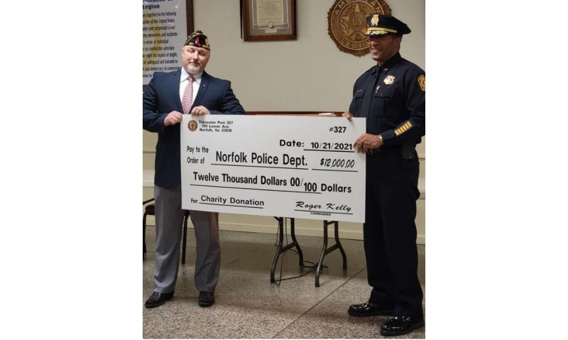 Tidewater Post 327’s recent donations a part of overall community support emphasis 