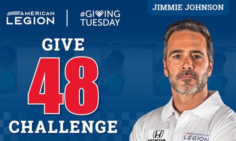Join Jimmie Johnson in supporting The American Legion on Giving Tuesday