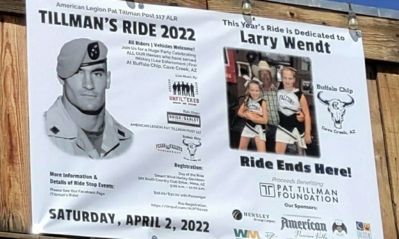 Arizona Legion Riders Chapter 117 continues support for Pat Tillman Foundation