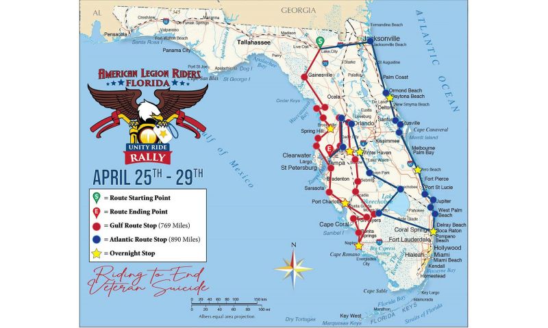 Florida Legion Riders continue to follow lead of organization’s founders by supporting fellow veterans