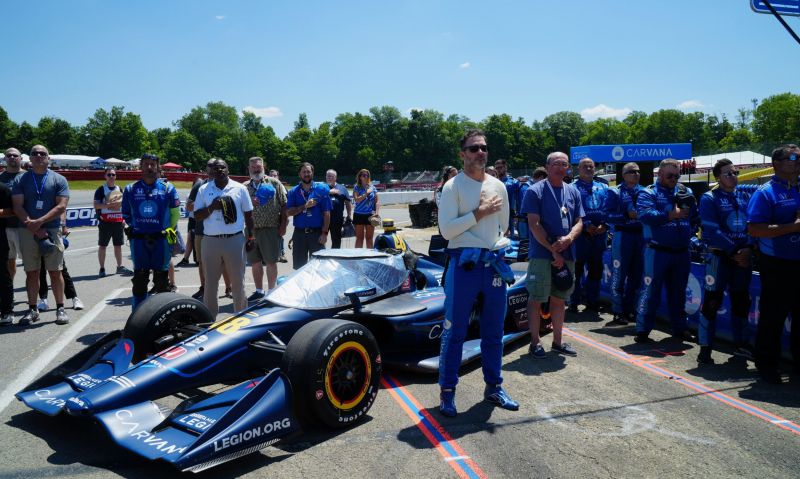 Johnson delivers best INDYCAR road course finish while driving new American Legion-inspired livery