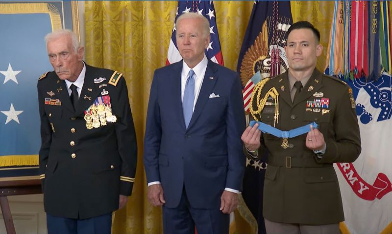 ‘Astonishing bravery’: Biden awards Medals of Honor to four Army vets for their heroics in Vietnam