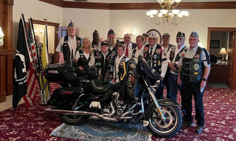 American Legion Riders gather to honor one of their own