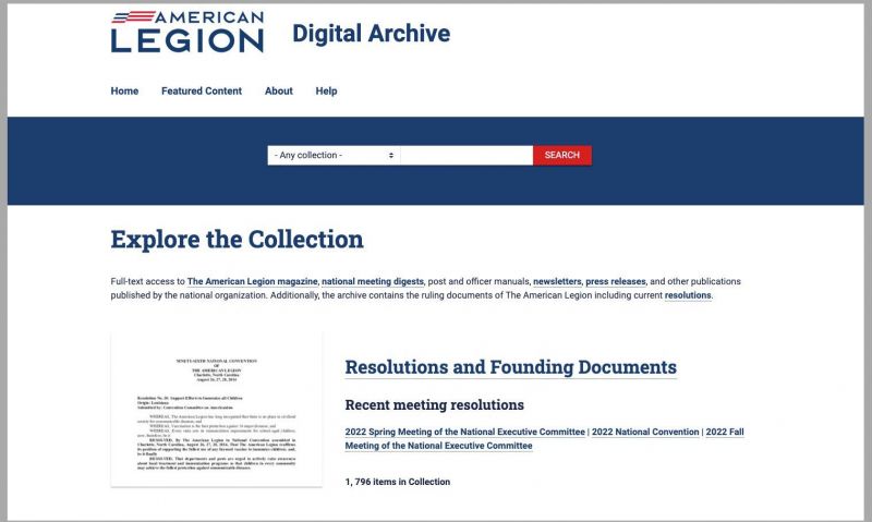 Get ready for a new experience on American Legion Digital Archive