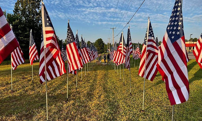 Fledgling Virginia post’s Flag Day display a part of its effort to ‘be a light’ in its community