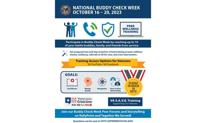 VA’s Buddy Check Week is Oct. 16-20