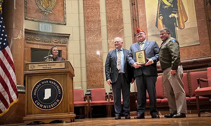 National adjutant honored by Veterans Day Council