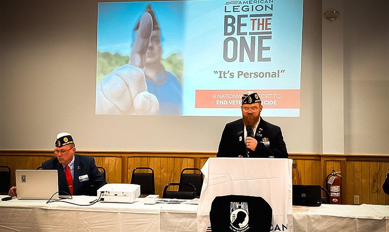 New Hampshire Legionnaire brings Be the One awareness to department’s Mid-Winter Conference
