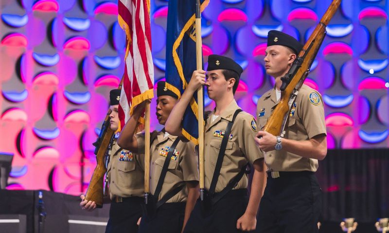Register for convention color guard, band contests
